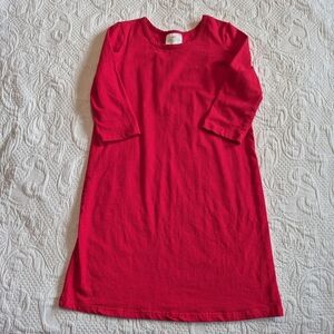 Lolly Wolly Doodle women's red dress size XS 3/4 sleeve, pullover VGUC